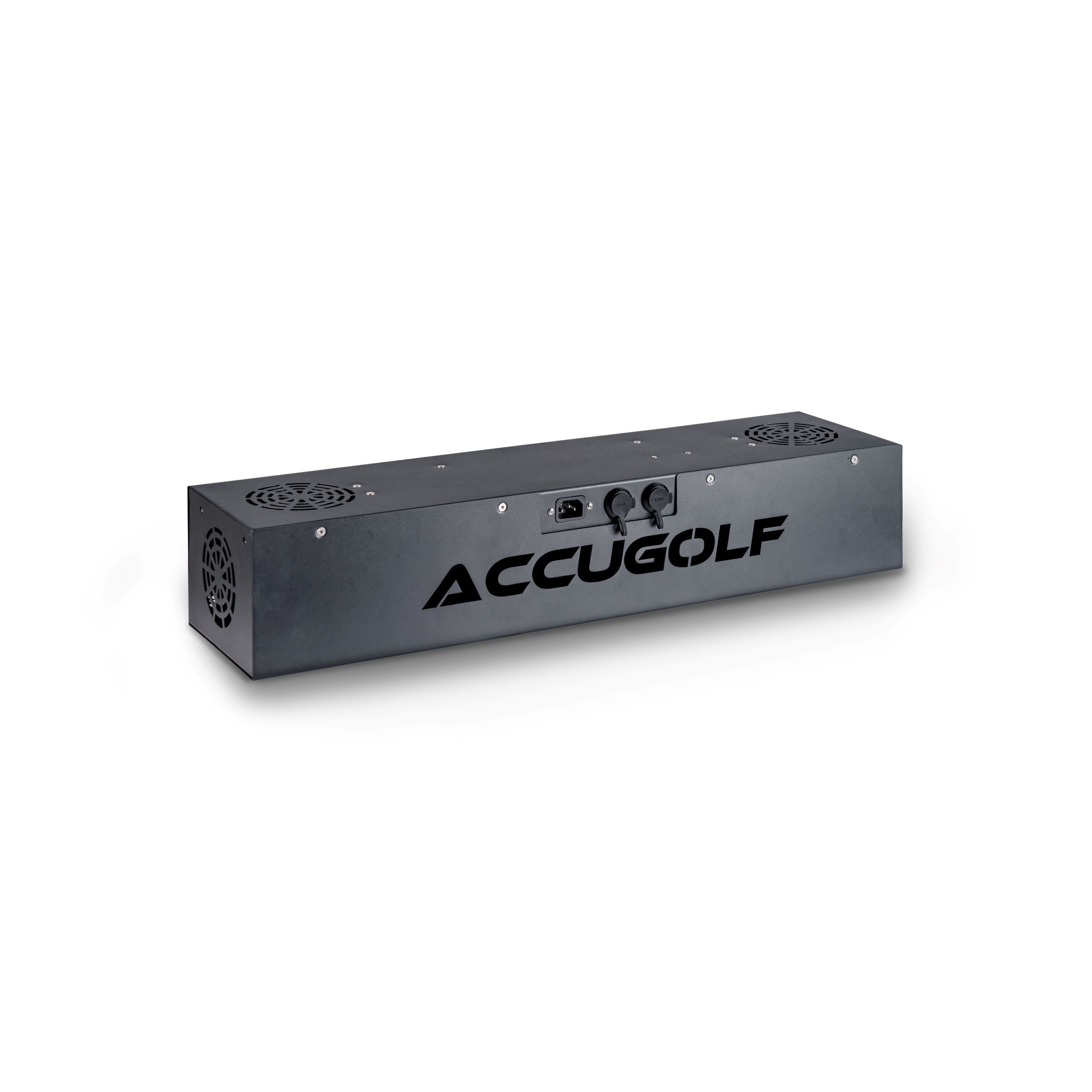 AccuGOLF Hawkeye golf simulator sensor installation view