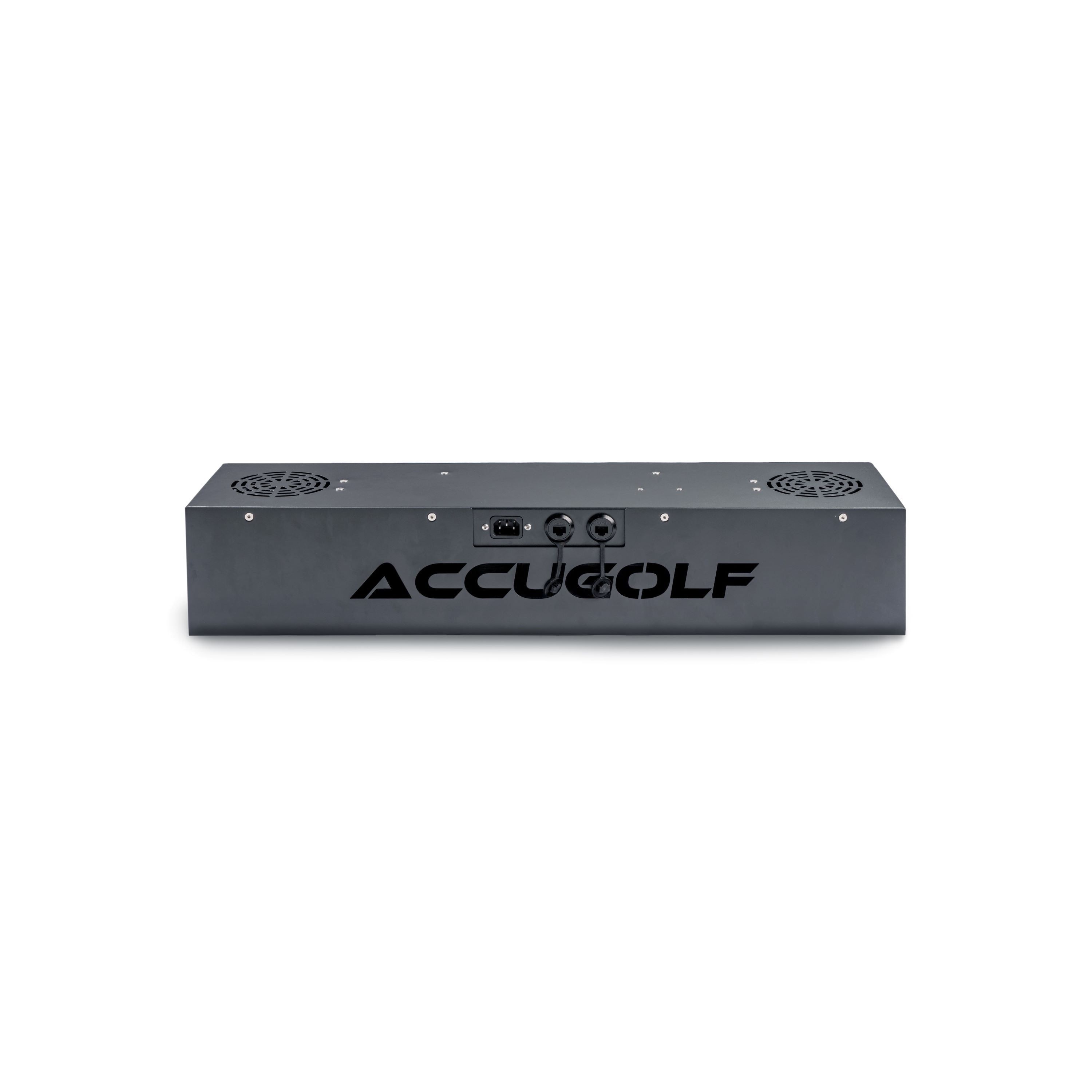 AccuGOLF Hawkeye ceiling-mounted sensor detail