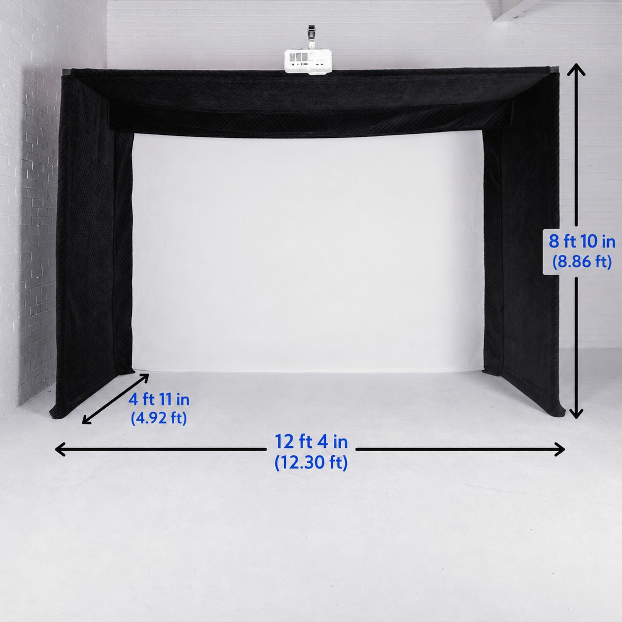 GolfBays Lux Golf Simulator Enclosure